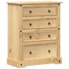 vidaXL Chest of Drawers Corona 92x48x120 cm Solid Wood Pine