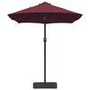 vidaXL Garden Parasol Bordeaux Red 385 x 209 x 244 cm Polyester