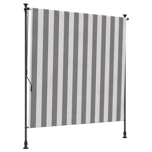 vidaXL Outdoor Roller Blind Anthracite and White 100 x 270 cm