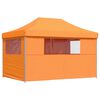 vidaXL Party Tent Folding Orange 279 x 410 x 315 cm Oxford Fabric