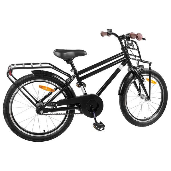vidaXL Kids Bike 18'' for 5-7 Years Old Black
