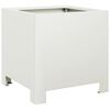 vidaXL Garden Planter White 30x30x30 cm Steel