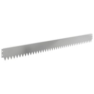 vidaXL Lawn Edging 10 pcs 103 x 10 cm Steel Silver