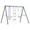 vidaXL Outdoor Swing Set Multicolour 263 x 185 x 185 cm Steel and PE