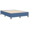 vidaXL Platform Bed Frame Blue 140 x 190 cm Fabric