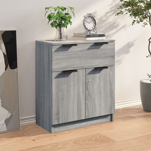 vidaXL Sideboard Grey Sonoma 60x30x70 cm Engineered Wood