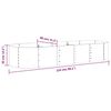 vidaXL Garden Raised Bed Galvanised Steel 224x80x36 cm Brown