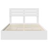 vidaXL Storage Bed with Headboard White 140 x 190 cm Engineered Wood