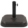vidaXL Parasol Base Black Concrete Square 12 kg