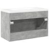 vidaXL 2 Piece Bathroom Furniture Set Concrete Grey Engineered Wood