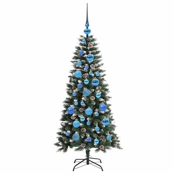 vidaXL Artificial Christmas Tree with 150 LEDs with Stand Green 120 cm