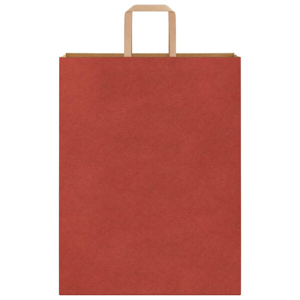 vidaXL Paper Bags 250 pcs with Handles Red 32x12x42 cm