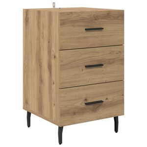 vidaXL Bedside Cabinet Artisan Oak 40 x 40 x 66 cm Engineered Wood