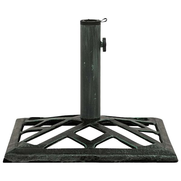 vidaXL Umbrella Base Green 44x44x31 cm Cast Iron