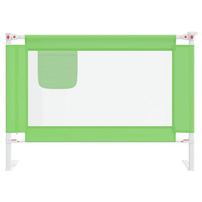 vidaXL Toddler Safety Bed Rail Green 90x25 cm Fabric