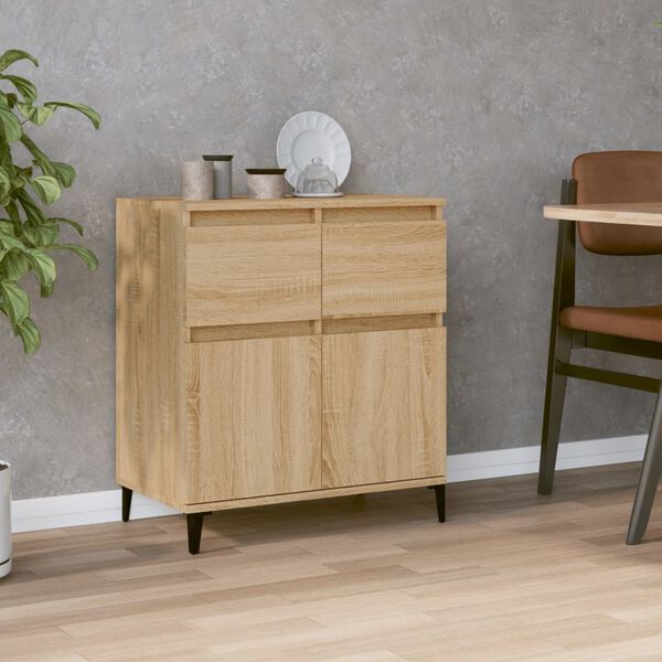 vidaXL Sideboard Sonoma Oak 60x35x70 cm Engineered Wood