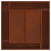 vidaXL Fire Pit Brown 80 x 80 x 40 cm Weathering Steel