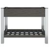 vidaXL Garden Raised Bed with Shelf Grey 100x50x75 cm WPC