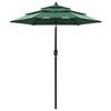 vidaXL Parasol | Green | Polyester, powder-coated aluminium | Large | Tiltable