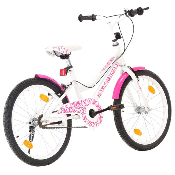 vidaXL Kids Bike 20 inch Pink and White
