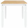 vidaXL Dining Table Corona White 160x80x75 cm Solid Wood Pine