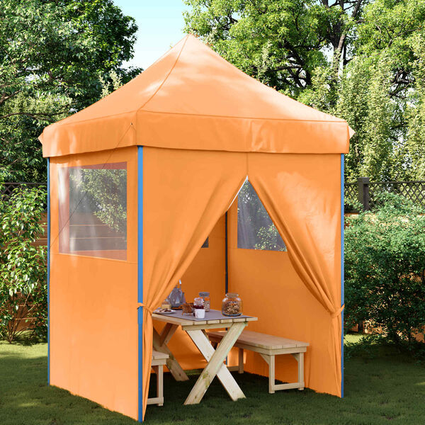 vidaXL Party Tent Folding Orange 200 x 200 x 306 cm Oxford Fabric
