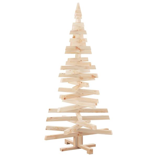 vidaXL Christmas Trees with Stand Natural 150 cm Solid pine wood
