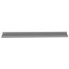 vidaXL Wall Shelves 2 pcs Grey 100x9x3 cm