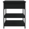 vidaXL Shoe Bench Black 70x42.5x50 cm Engineered Wood