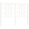 vidaXL Bed Frame without Mattress White King Size Solid Wood