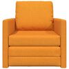 vidaXL Sofa Bed Dark Yellow 74 x 77 x 81 cm Velvet