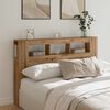 vidaXL LED Headboard Artisan Oak 160x18.5x103.5 cm Engineered Wood