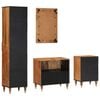 vidaXL 4 Piece Bathroom Furniture Set Solid Wood Mango