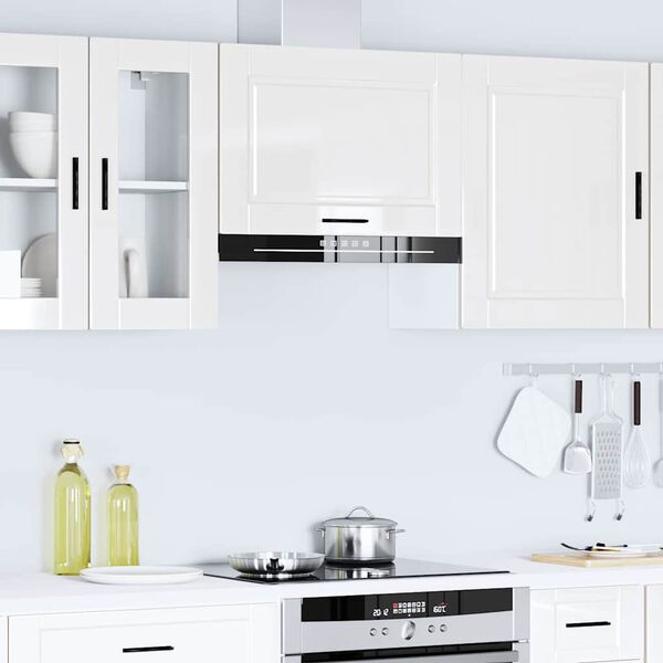 vidaXL Kitchen Wall Cabinet Porto High Gloss White Engineered Wood