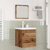 vidaXL Bathroom Furniture Set 2 pcs Old Wood Engineered Wood