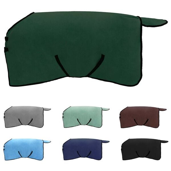 vidaXL Horse Blanket Full Dark Green Polyester