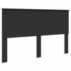vidaXL Bed Frame with Headboard Black 160 x 200 cm Engineer Wood