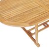 vidaXL 7 Piece Outdoor Dining Set 150-200x100x75 cm Solid Teak Wood