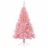 vidaXL Artificial Pre-lit Christmas Tree with 300 LEDs Pink 180 cm PVC