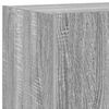 vidaXL TV Wall Cabinets with LED Lights 2 pcs Grey Sonoma 80x35x31 cm