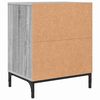 vidaXL Bedside Cabinet with Drawer 2 pcs Grey sonoma 49 x 36 x 61 cm