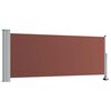 vidaXL Patio Retractable Side Awning 100x300 cm Brown