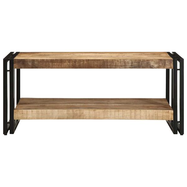 vidaXL Coffee Table 90x50x38 cm Solid Rough Wood Mango