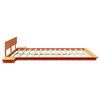 vidaXL Bed Frame Brown 180 x 200 cm Wood
