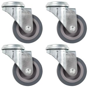 vidaXL Bolt Hole Swivel Casters 4 pcs 50 mm