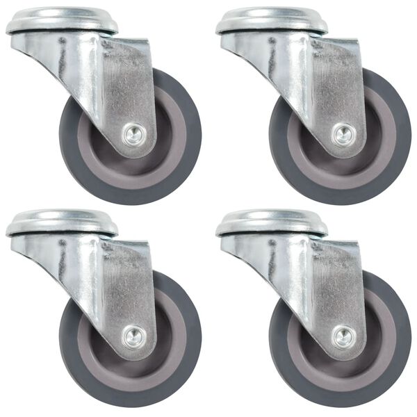 vidaXL Bolt Hole Swivel Casters 4 pcs 50 mm