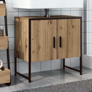 vidaXL Bathroom Sink Cabinet Artisan Oak 60x33x60 cm Engineered Wood