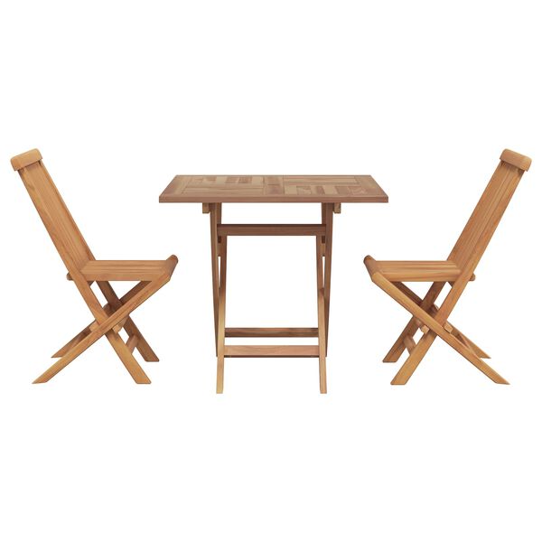 vidaXL Garden Dining Set 3 pcs Brown Solid Acacia Wood