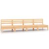 vidaXL Garden Middle Sofas 4 pcs Solid Wood Pine