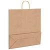vidaXL Paper Bags 50 pcs with Handles Brown 45x17x48 cm